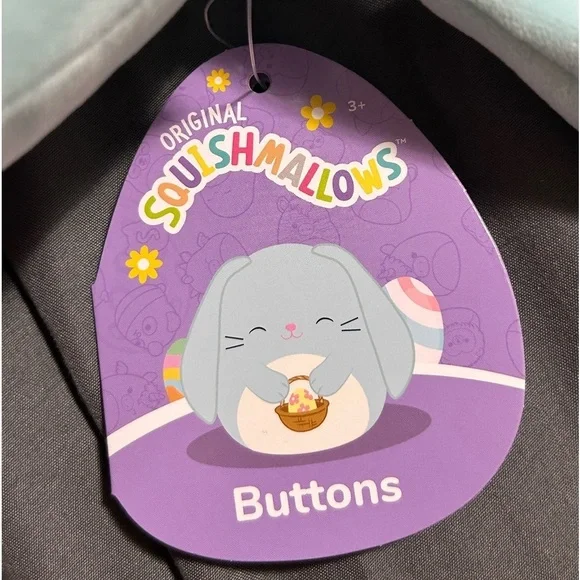 Squishmallows Buttons the Easter Bunny Plush - Picture 7 of 9